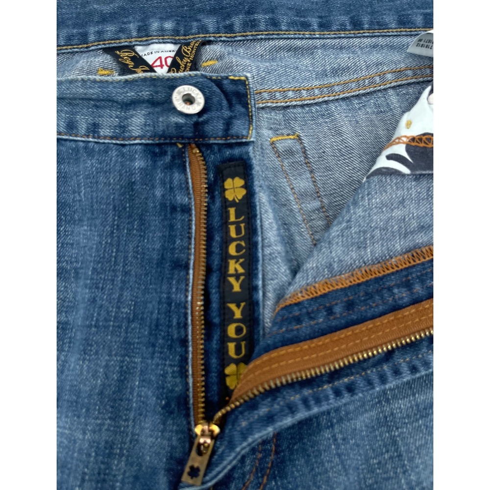 Vintage Lucky Brand Made In USA Bootleg Jeans Mens 40 Regular Blue